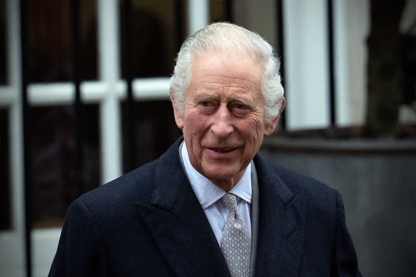 King Charles leaving The London Clinic after receiving treatment