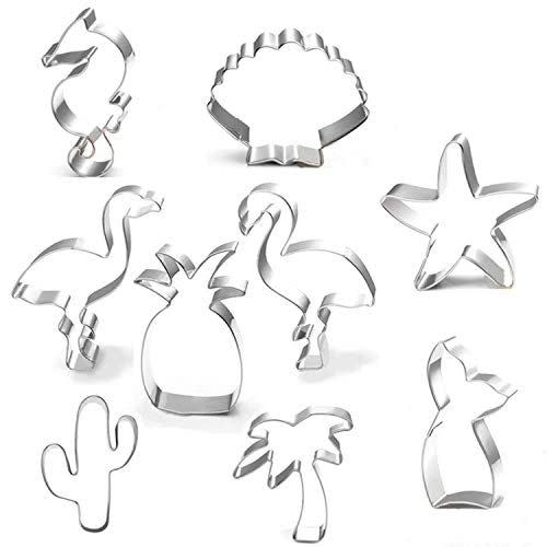 30) Jasonsy Tropical Beach Cookie Cutter Set