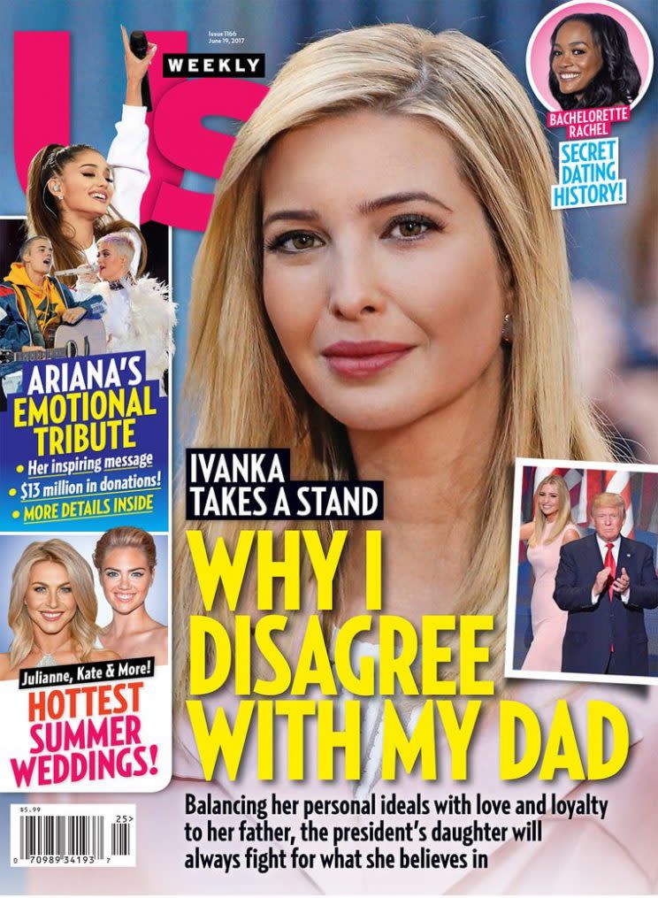 <i>The First Daughter apparently tries to sway her father’s mind [Photo: Us Weekly]</i>