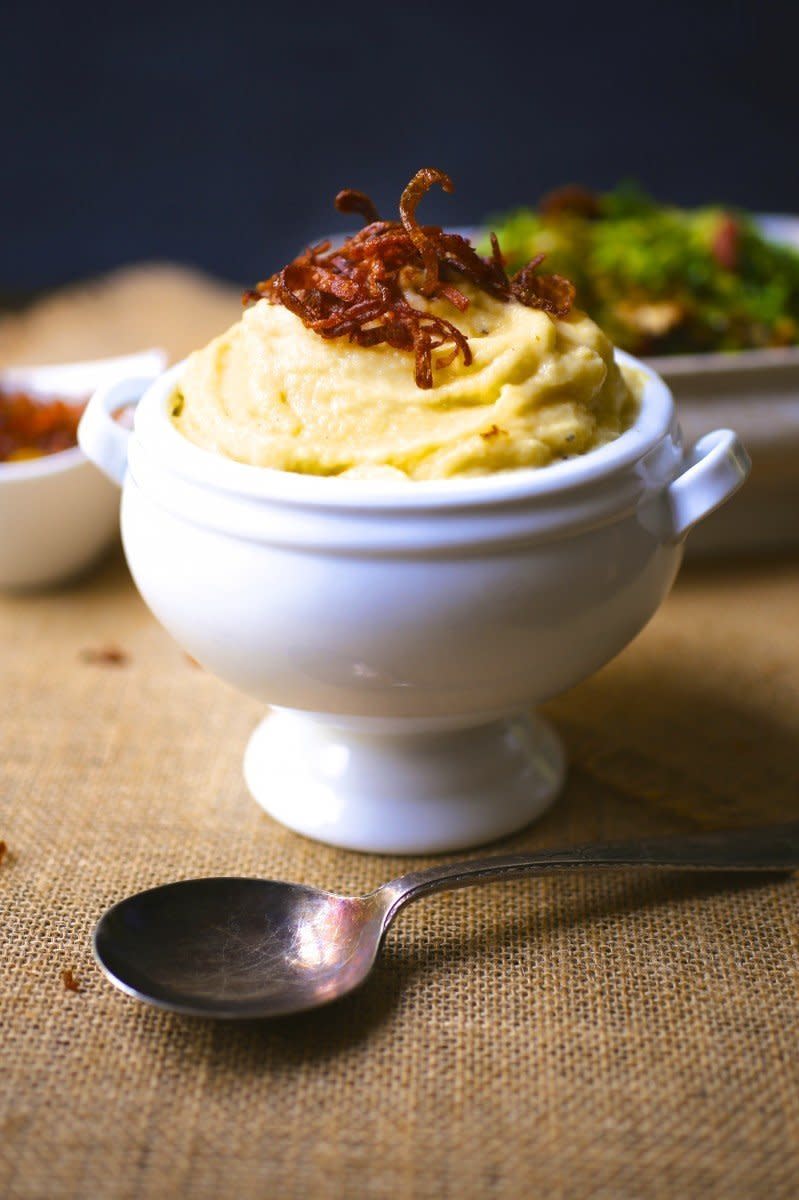 <strong>Get the <a href="http://nerdswithknives.com/whipped-rutabaga-with-crispy-shallots/" target="_blank">Whipped Rutabaga With Crispy Shallots recipe</a> from Nerds With Knives</strong>