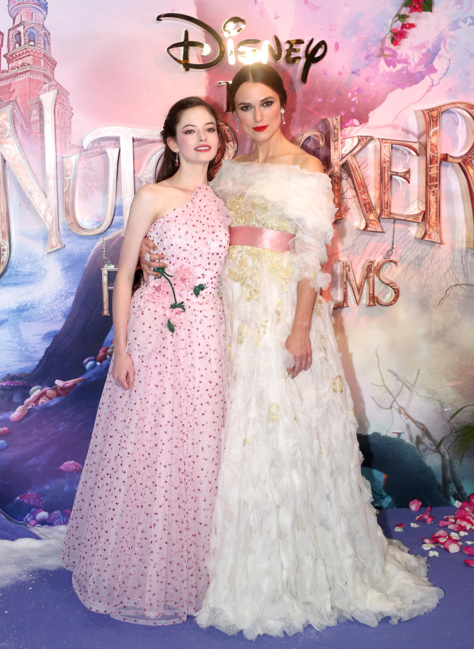 Mackenzie Foy and Keira Knightley (David Parry/PA)