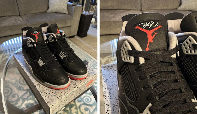 This Air Jordan 4 'Bred Reimagined' Sneaker With a Factory Flaw Resold for  $17,000