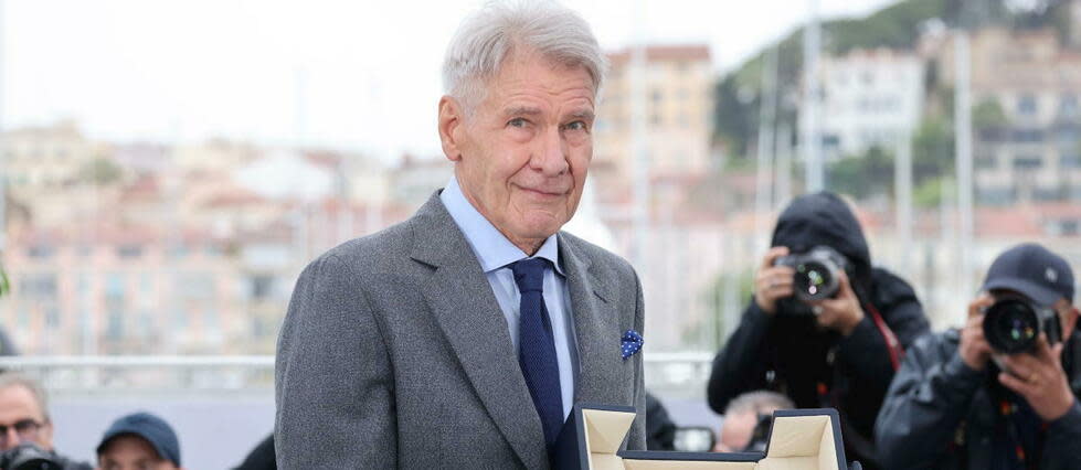 Harrison Ford a reçu une Palme d'honneur pour l'ensemble de sa carrière au Festival de Cannes 2023.  - Credit:Sebastien Botella / MAXPPP / PHOTOPQR/NICE MATIN/MAXPPP