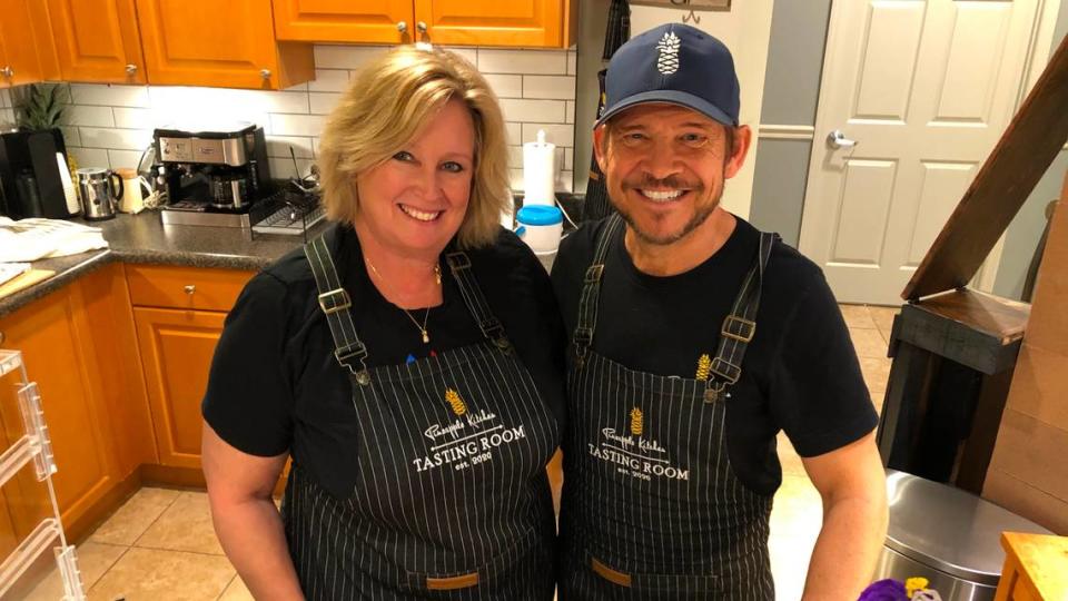 Mike and Jenny Schenk are expanding Pineapple Kitchen’s adult interactive murder mystery dinner program. File photo from 11/16/2020