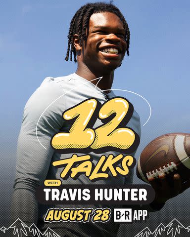 <p>Courtesy Bleacher Report</p> Colorado cornerback Travis Hunter launches 12 Talks