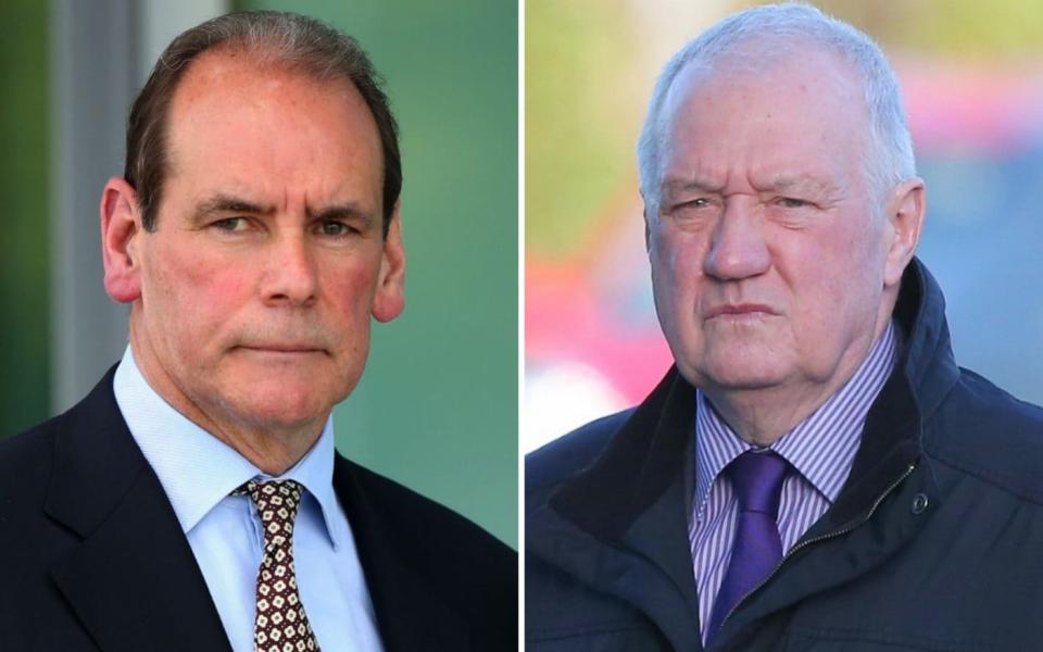 Sir Norman Bettison, left, and David Duckenfield  - Credit: Peter Byrne/PA/Dave Thompson/Getty