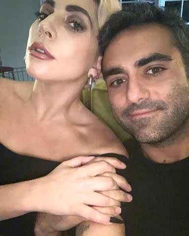 <p>Lady Gaga/ Instagram</p> Lady Gaga with her boyfriend Michael Polansky