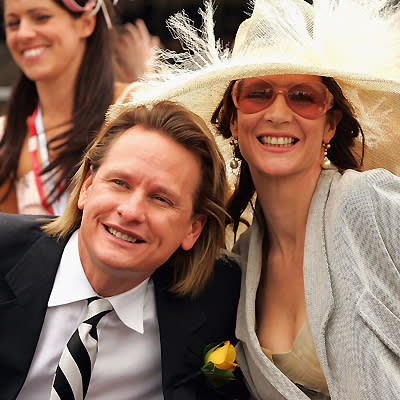 Carson Kressley, remember him? Here he is with Rachel Griffiths looking dapper in the '00s.