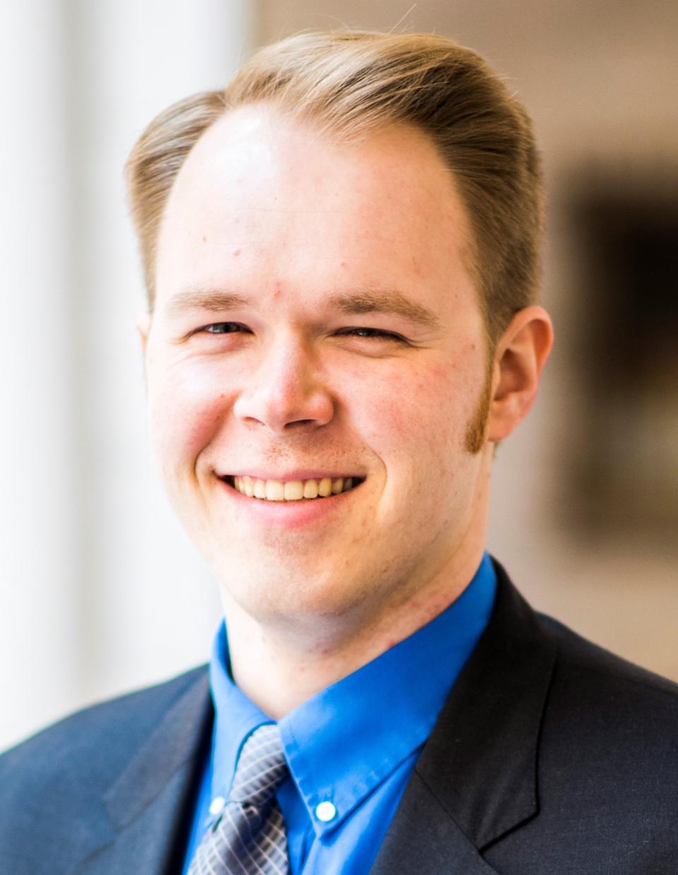 Sam Nelson, music director and choir master at Church of the Redeemer.