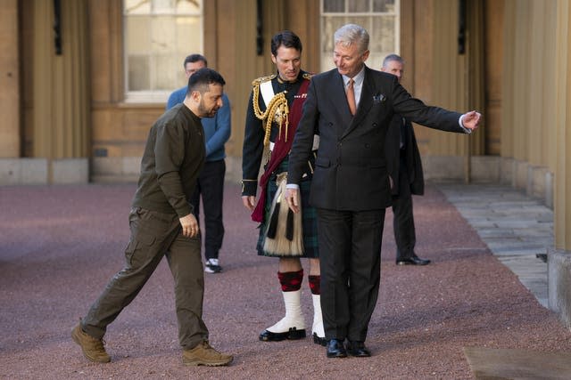 Ukrainian President Volodymyr Zelensky visit to UK