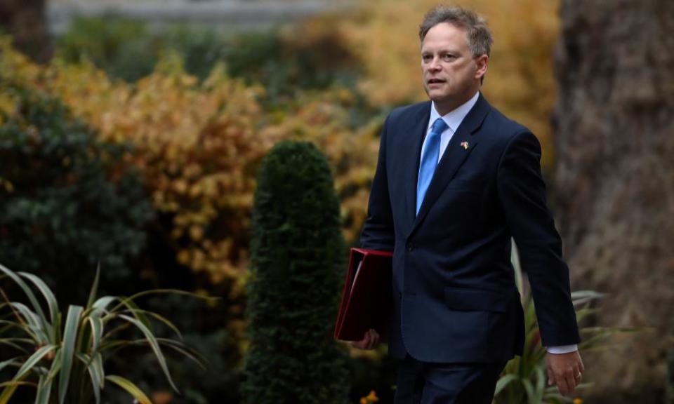 UK business secretary Grant Shapps