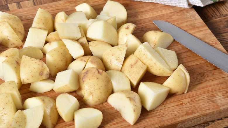 diced Yukon Gold potatoes