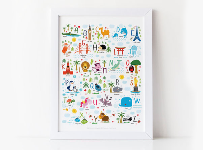 Animal Alphabet Poster