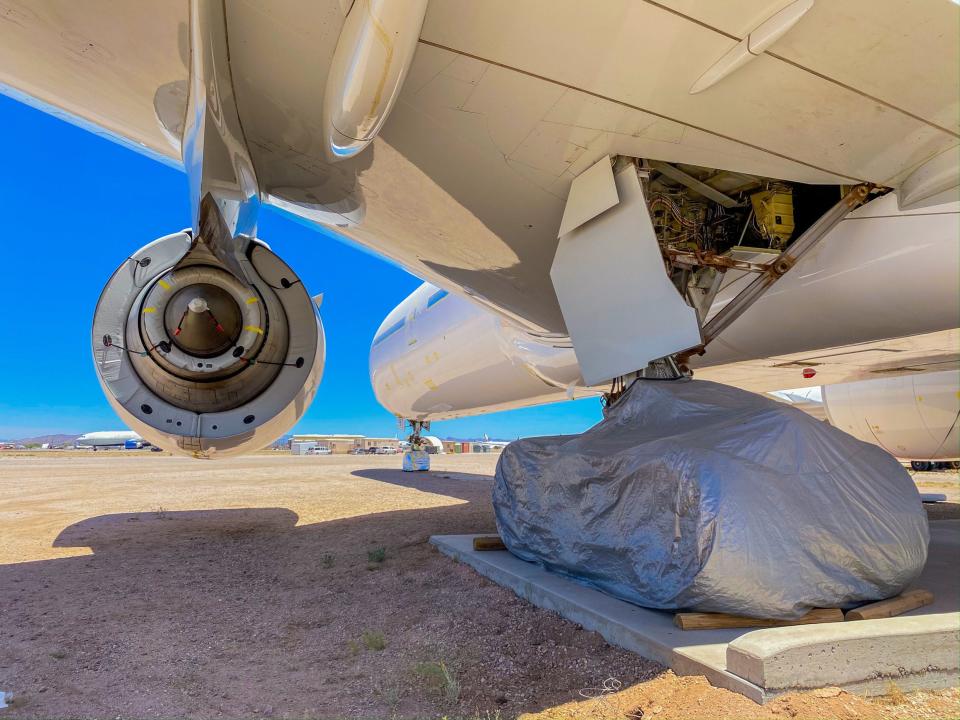 A stored aircraft in Pinal Airpark in Marana, Arizona - Pinal Airpark Tour 2021