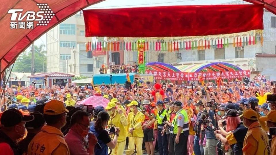 白沙屯媽祖繞境吸引數萬民眾朝聖。（示意圖／TVBS）