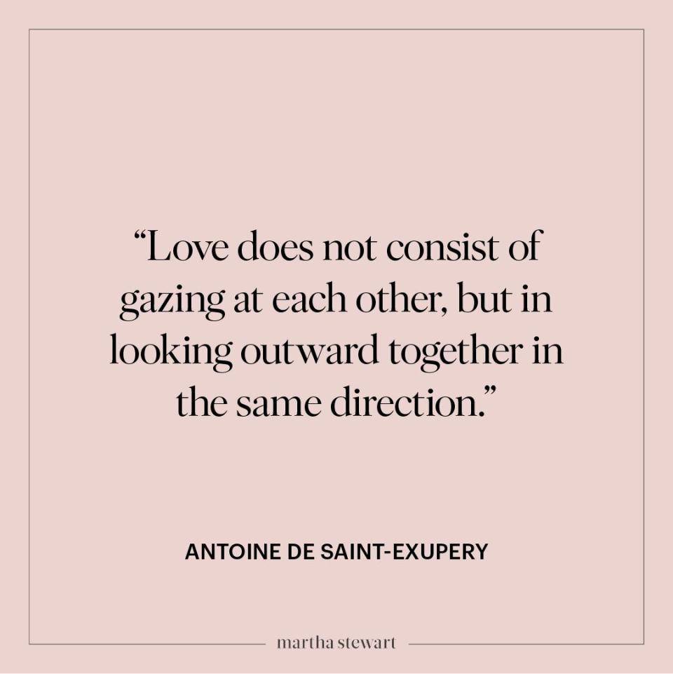 anniversary quote by Antoine de Saint-Exupery