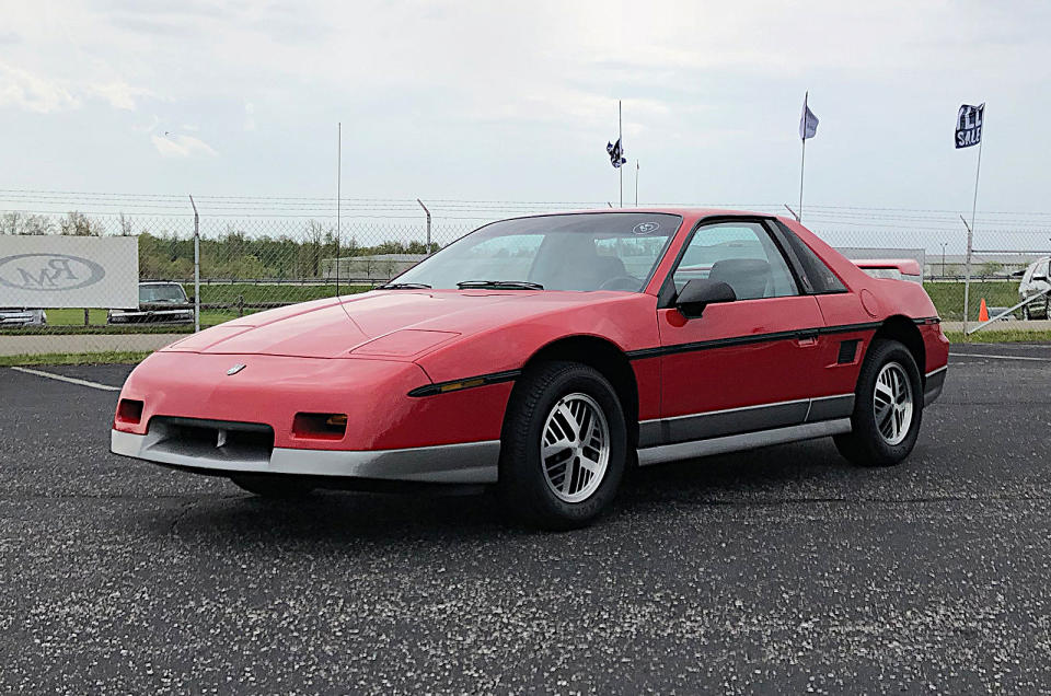 <p>The Fiero was a unique case of a 1980s American mass-market mid-engined two-seat sports car. It was also affordable and, since most of the components were taken from existing models, it was mostly reliable.</p><p>Its reputation took a big hit early on, when it became clear that it wasn’t as sporty as it looked, and that it had a habit of catching fire. Later versions were better, and less combustible, but by the time they arrived the public had become very cautious. Fiero production was brought to a halt in August 1988.</p>