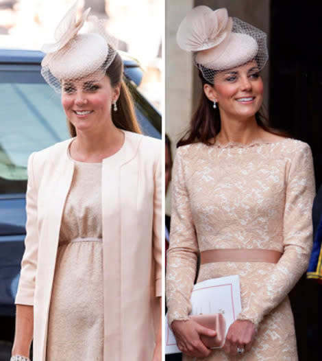 Kate's hat, now and then
