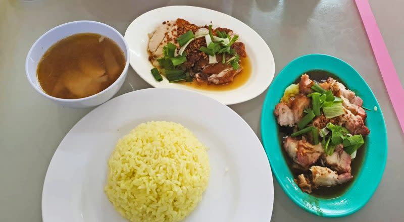 Garlic Roasted Chicken Rice Shop dishes