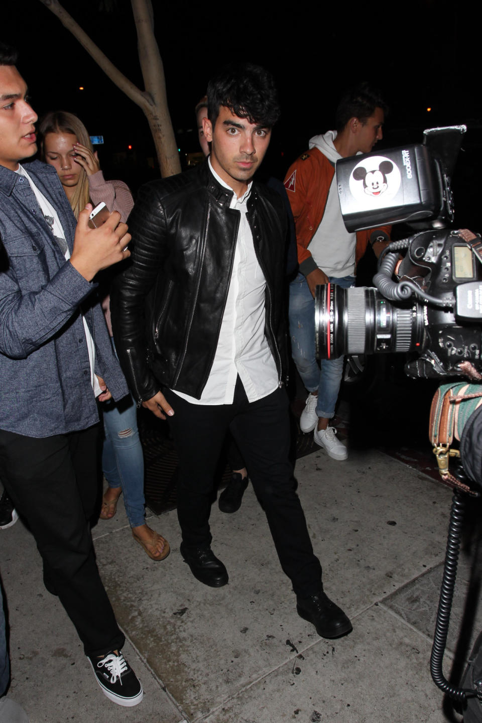 Joe Jonas in Los Angeles, Calif. celebrating Kylie Jenner’s 18th birthday.