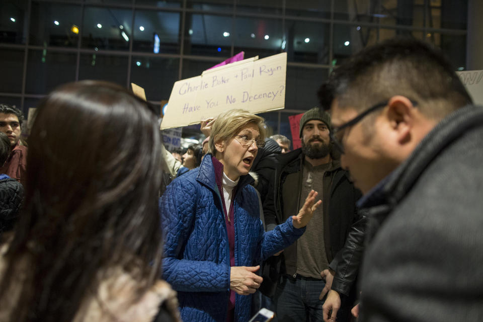 Protests at U.S. airports over travel ban