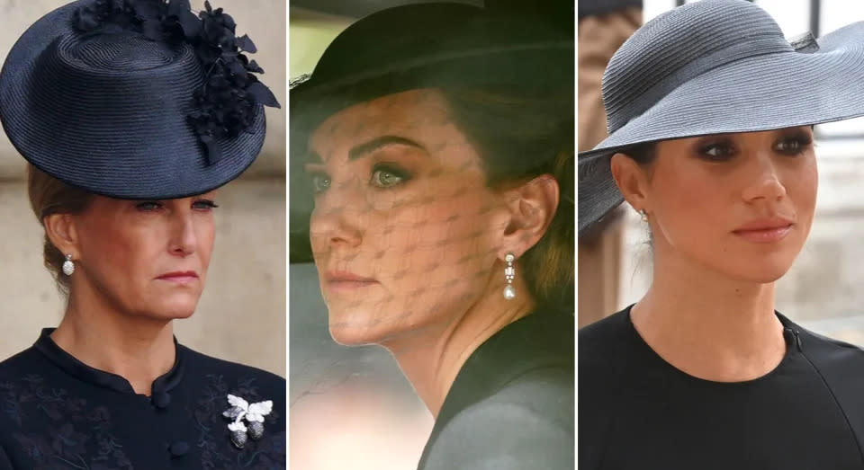 Die verstorbene Queen Elizabeth II. liebte zwar Perlen, aber die Tradition, in Zeiten der Trauer Perlenschmuck zu tragen, reicht sehr viel weiter zurück.(Getty Images)
