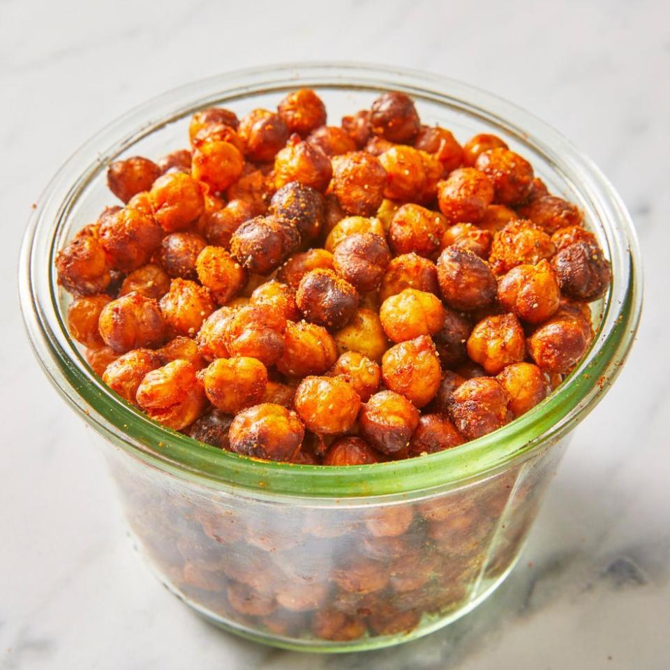 healthy snacks for kids spicy air fryer chickpeas