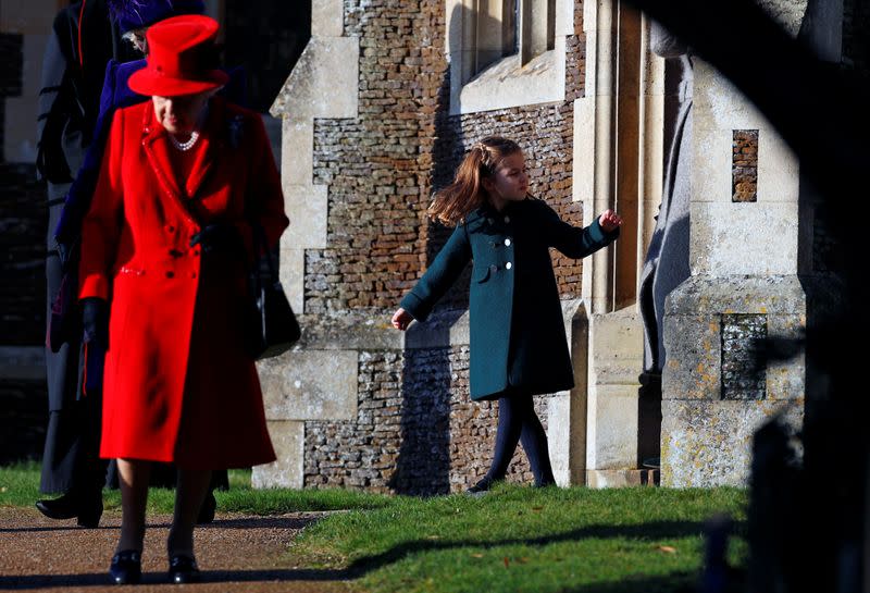 Royal Family's Christmas Day service on the Sandringham estate in eastern England