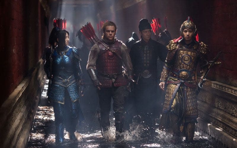 The Great Wall, review: 'Watching it feels like repeatedly banging your head against one'