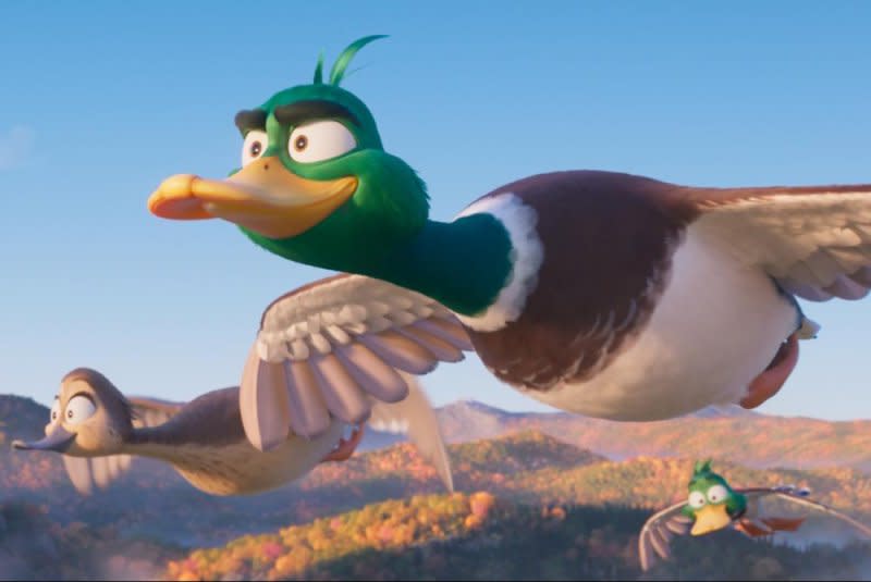 From left to right, Pam, Mack and Dax fly south in "Migration." Photo courtesy of Illumination Entertainment and Universal Pictures
