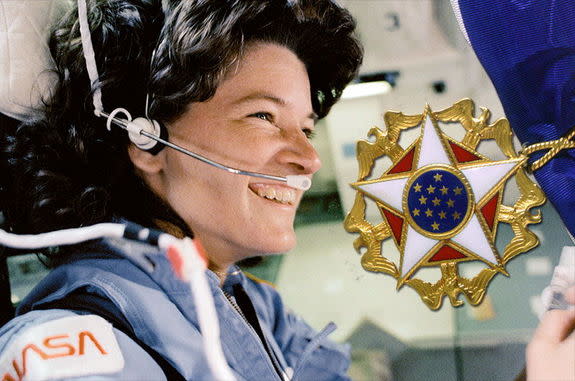 Astronaut Sally Ride, the United States' first woman in space, will be posthumously awarded the Presidential Medal of Freedom during a ceremony at the White House in 2013.