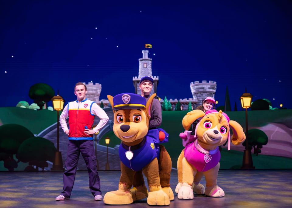 A publicity photo for PAW Patrol Live!: 'Heroes Unite'