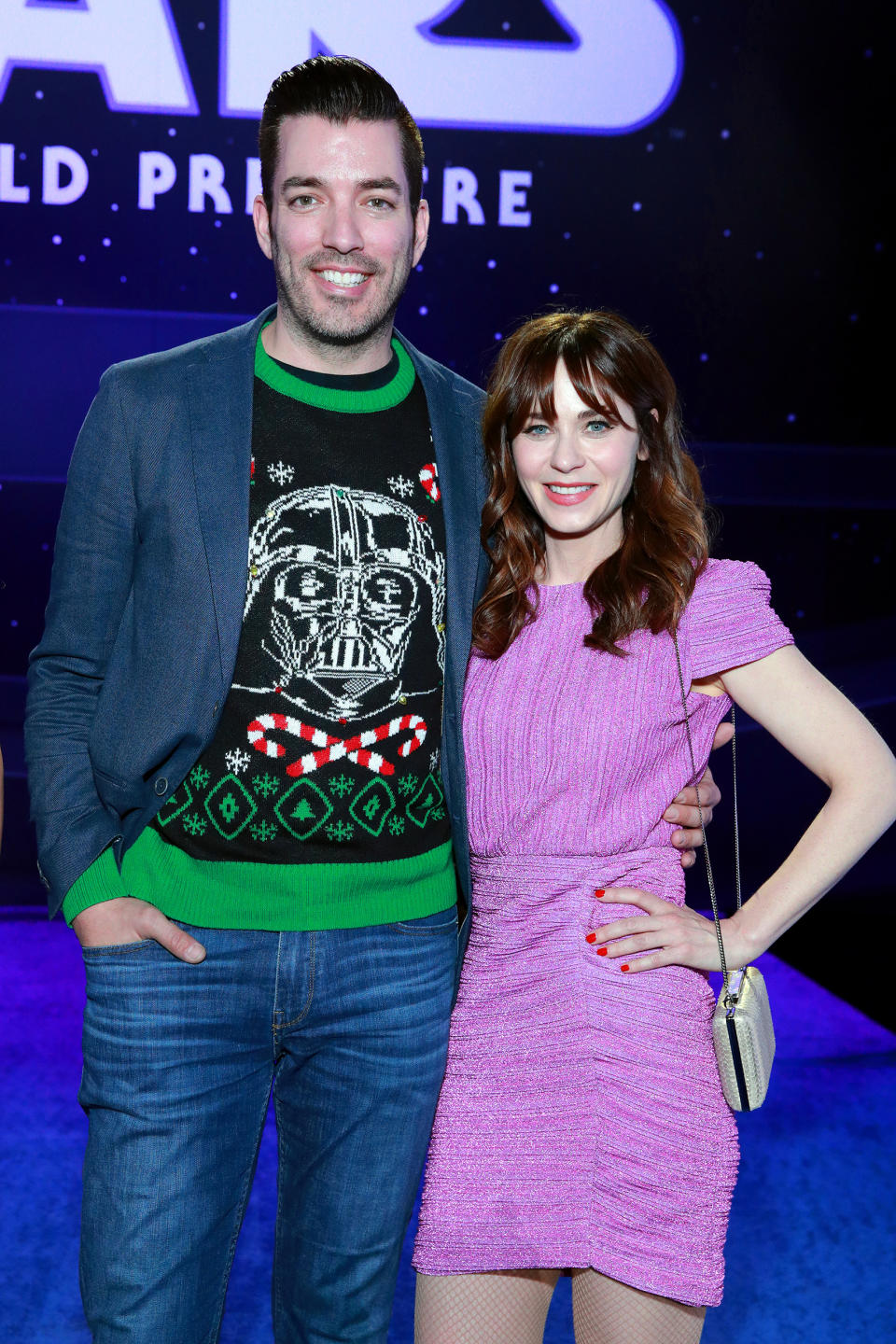 Jonathan Scott and Zooey Deschanel (Rich Fury / Getty Images)