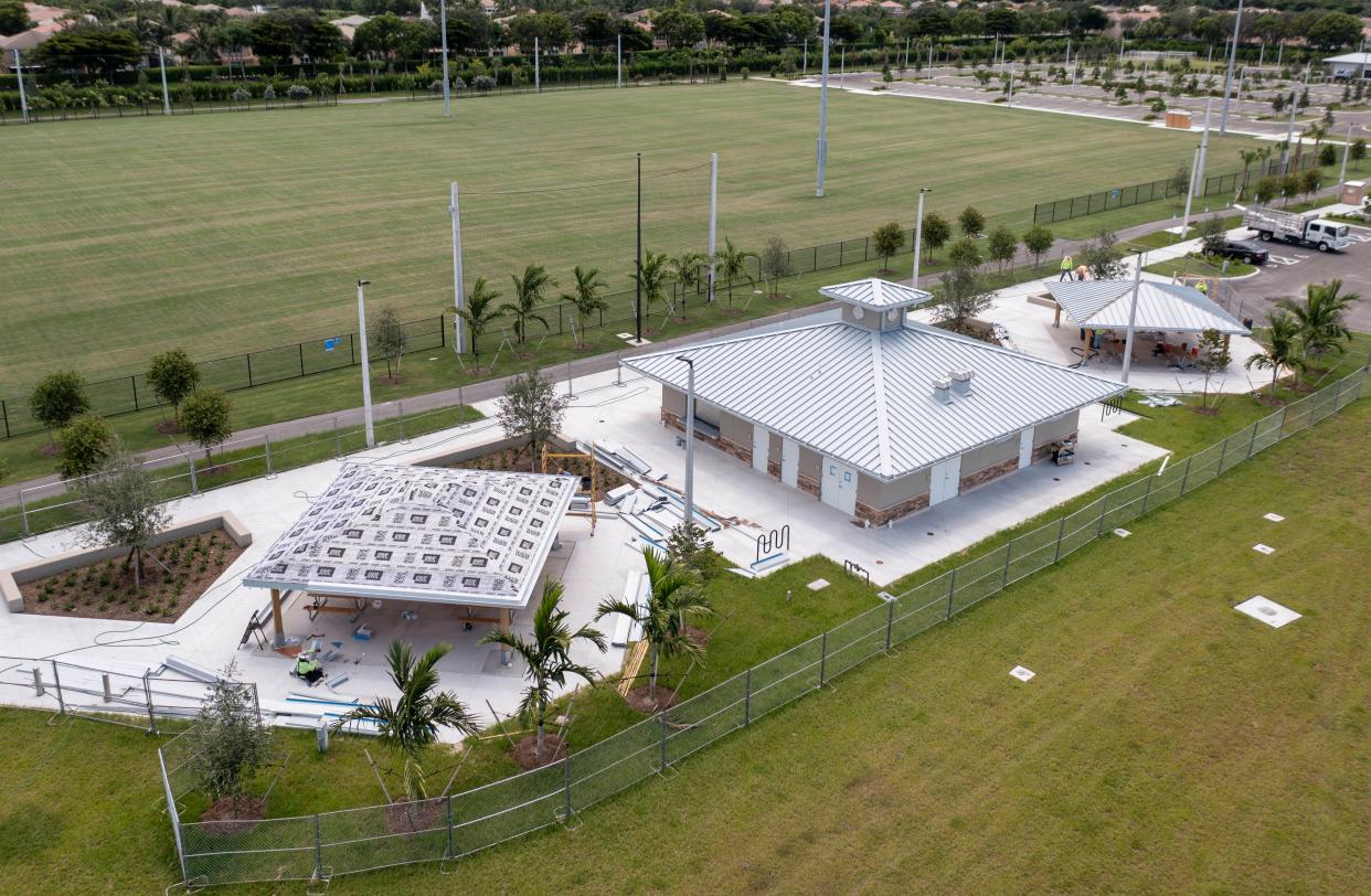 Canyon District Park includes new soccer fields in Boynton Beach on August 2, 2022. 