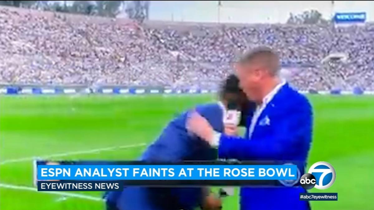 Espn Analyst Faints Live On Air During Soccer Match At Rose Bowl
