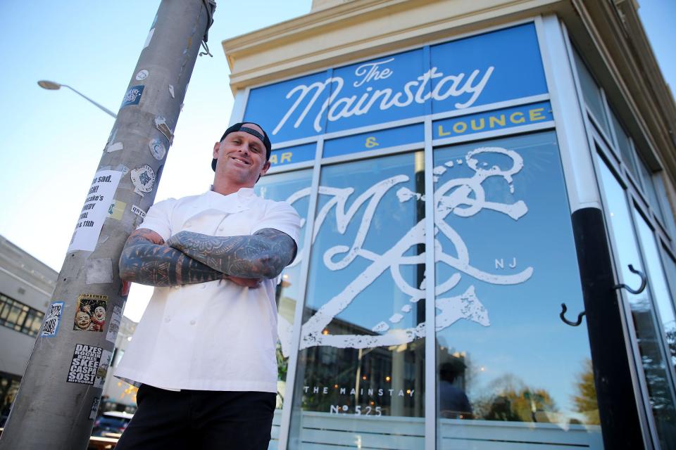 Chef James Avery in 2023 outside The Mainstay, a bar and lounge with chef-inspired bites he opened in the former space of the Bonney Read, a seafood restaurant he operated for a decade.