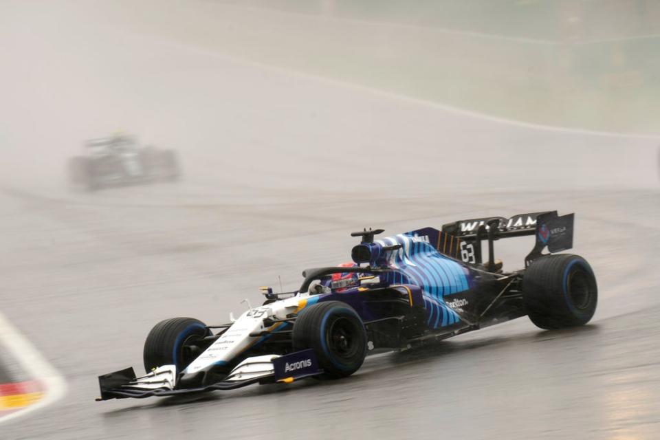 George Russell finished second at the rain-hit Belgian Grand Prix (Francisco Seco/PA) (PA Wire)