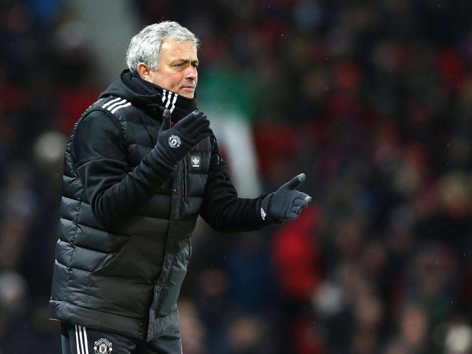 Mourinho cut a frustrated figure on the touchline (Getty)