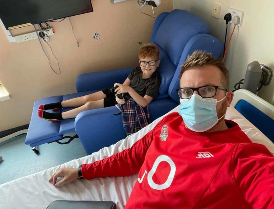 Jamie says his son has taken on cancer like a ‘warrior’. (Collect/PA Real Life)