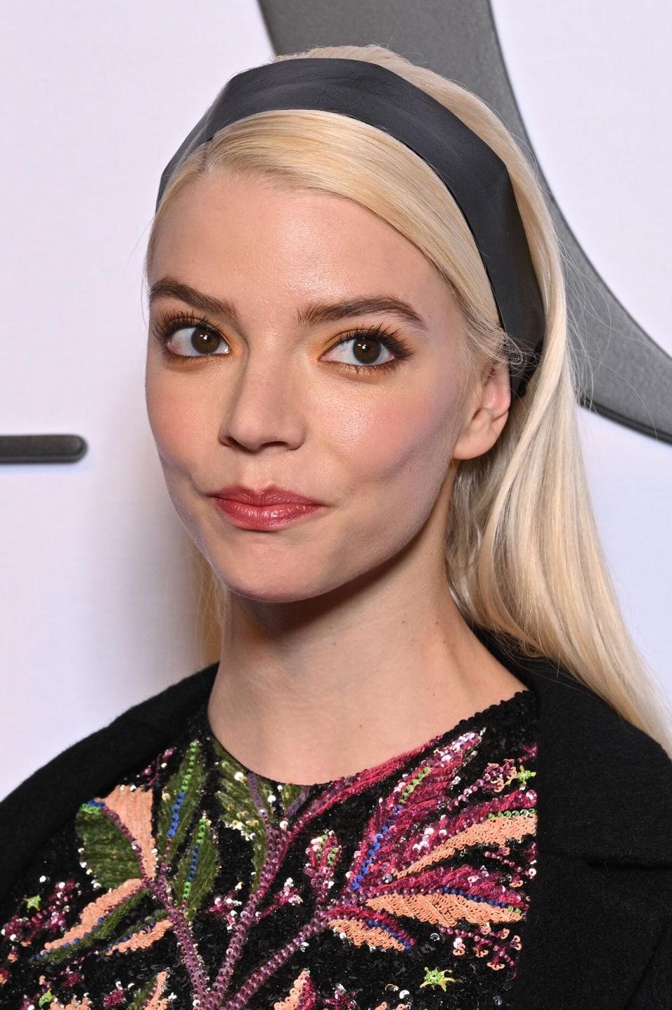 Anya Taylor-Joy at the Fall 2022 Dior Fashion Show