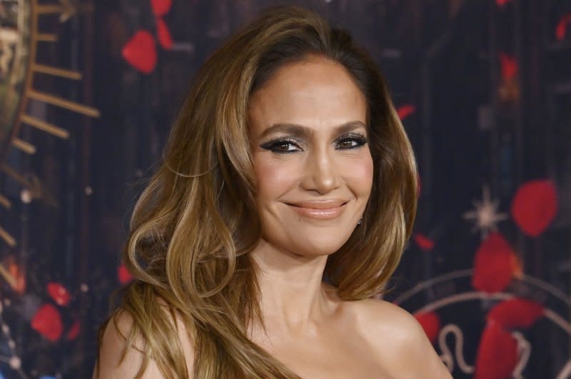 Jennifer Lopez attends the Los Angeles premiere of "This Is Me...Now: A Love Story" in February. File Photo by Jim Ruymen/UPI