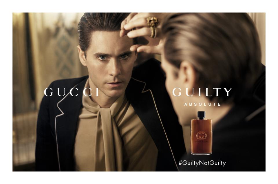 Interview with Jared Leto about his love of Gucci, endorsing the fragrance Gucci Guilty, and his relationship with Alessandro Michele