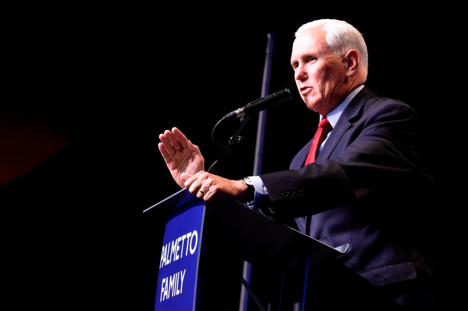 Some attendees at a dinner April 29 hosted by the Palmetto Family Council in Columbia, S.C., wondered if former Vice President Mike Pence's first public speech since leaving office might signal a presidential run.