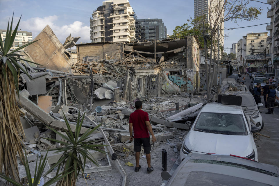 Destrucción en Israel tras los ataques de Hamás. (AP Photo/Oded Balilty)