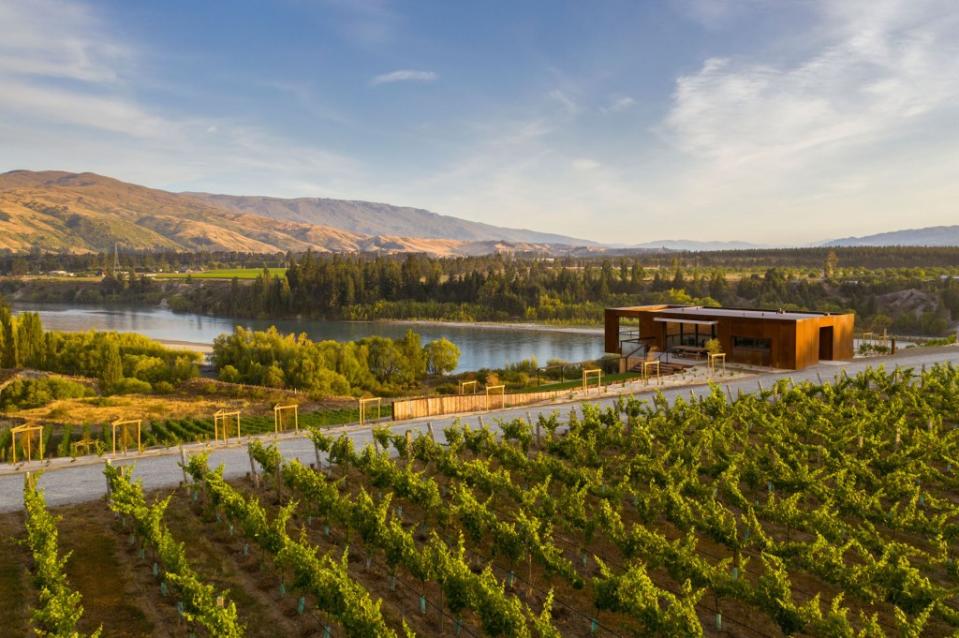 A view of Te Kano Winery's tasting room in Bannockburn, a section of the Central Otago wine region near Queenstown.