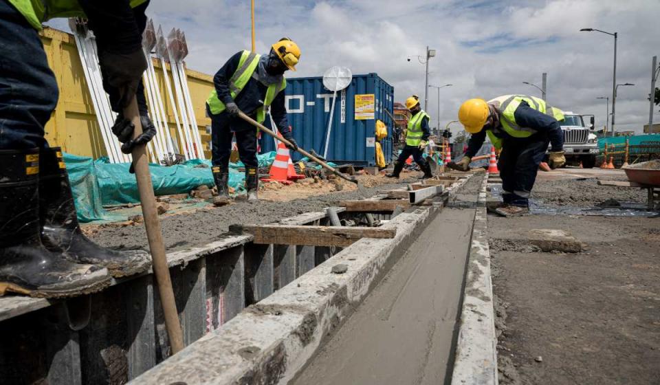 Siguen las obras de la primera línea del metro de Bogotá. Imagen: tomada de @MetroBogota, en Twitter