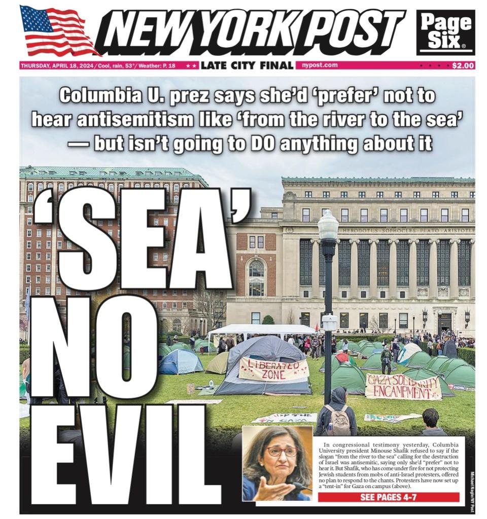 Adams said the crackdown on protests became necessary when they escalated to a “point of violence.” NY Post