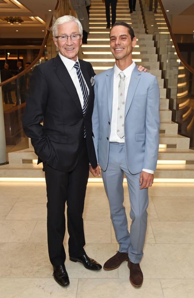 Paul O'Grady with his partner Andre Portasio, who announced the news