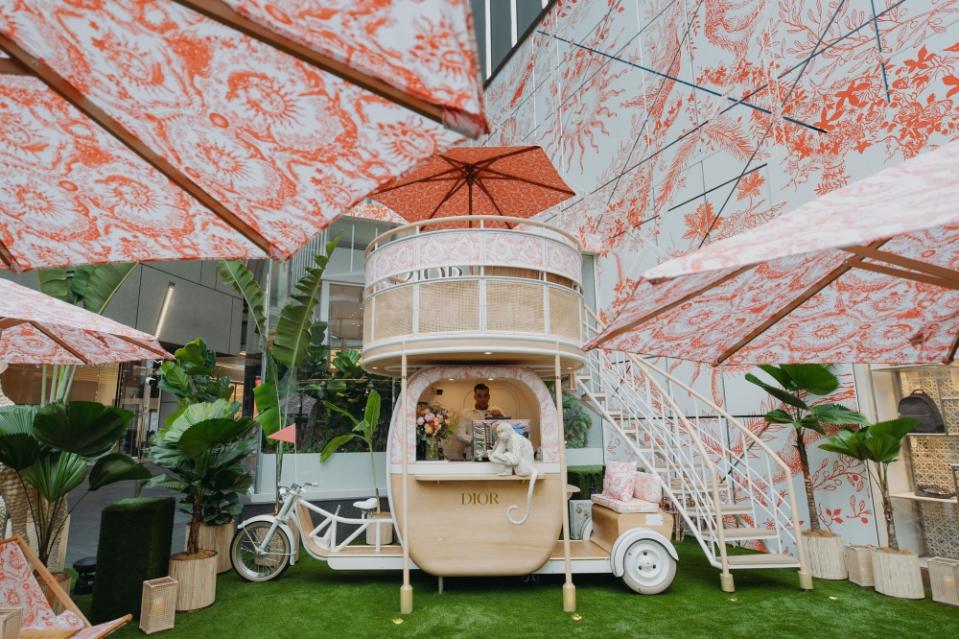 For the occasion, a ‘bike café’ has been conceived. — Picture courtesy of Dior