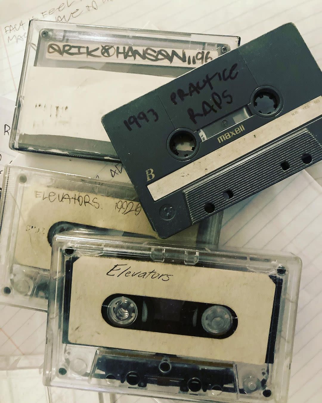 The Elevators’ original tapes. (Supplied by M.C. Specs)